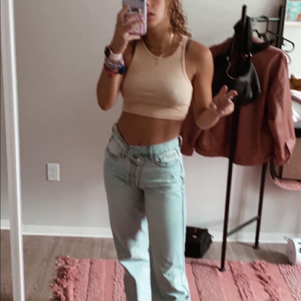 Revice cross bottom boyfriend jeans